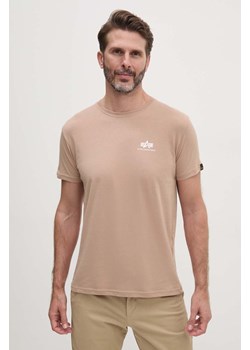 Alpha Industries t-shirt bawełniany męski kolor różowy z nadrukiem ze sklepu PRM w kategorii T-shirty męskie - zdjęcie 174574680