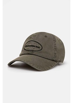 thisisneverthat czapka z daszkiem bawełniana Overdyed E/T-Logo Cap kolor zielony z aplikacją TN240WHWBC02 ze sklepu PRM w kategorii Czapki z daszkiem męskie - zdjęcie 174574690