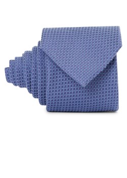 Andrew James Jedwabny krawat męski Mężczyźni niebieski wzorzysty ze sklepu vangraaf w kategorii Krawaty - zdjęcie 174575372