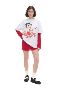 Cropp - Koszulka Betty Boop UNISEX - biały ze sklepu Cropp w kategorii T-shirty męskie - zdjęcie 174575632