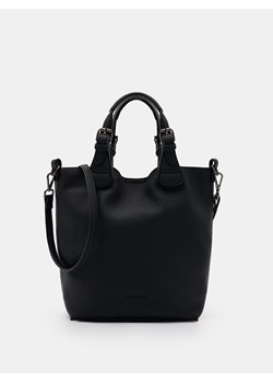 Mohito - Czarna torebka z kosmetyczką - czarny ze sklepu Mohito w kategorii Torby Shopper bag - zdjęcie 174577800