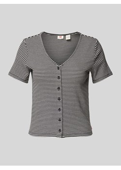 T-shirt z listwą guzikową ze sklepu Peek&Cloppenburg  w kategorii Bluzki damskie - zdjęcie 174578020