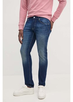 Calvin Klein Jeans jeansy męskie kolor granatowy J30J325980 ze sklepu ANSWEAR.com w kategorii Jeansy męskie - zdjęcie 174579120