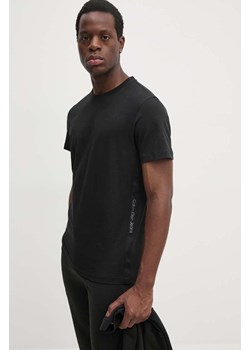 Calvin Klein Jeans t-shirt bawełniany męski kolor czarny gładki J30J326159 ze sklepu ANSWEAR.com w kategorii T-shirty męskie - zdjęcie 174579372