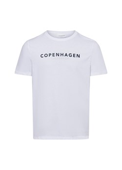 Lindbergh T-shirt męski Mężczyźni Bawełna biały jednolity ze sklepu vangraaf w kategorii T-shirty męskie - zdjęcie 174579924