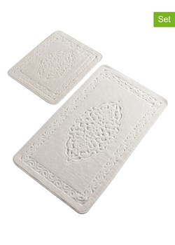 Elizabed Dywaniki łazienkowe (2 szt.) w kolorze białym ze sklepu Limango Polska w kategorii Akcesoria łazienkowe - zdjęcie 174580760