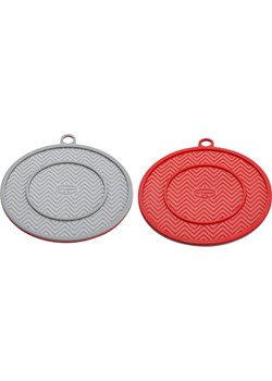 Dr. Oetker Silikonowa podkładka &quot;Flexxibel&quot; w kolorze szaro-czerwonym - Ø 18,5 cm ze sklepu Limango Polska w kategorii Akcesoria kuchenne - zdjęcie 174581702