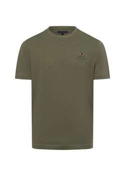 Tommy Hilfiger Koszulka męska Mężczyźni Bawełna oliwkowy nadruk ze sklepu vangraaf w kategorii T-shirty męskie - zdjęcie 174582644