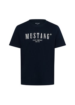 Mustang Koszulka męska - Styl Austin Mężczyźni Bawełna granatowy nadruk ze sklepu vangraaf w kategorii T-shirty męskie - zdjęcie 174582653