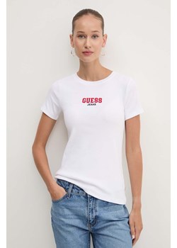 Guess Jeans t-shirt damski kolor biały W4YI64 KA0H1 ze sklepu ANSWEAR.com w kategorii Bluzki damskie - zdjęcie 174583973