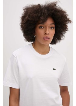 Lacoste t-shirt bawełniany damski kolor biały TF7215 ze sklepu ANSWEAR.com w kategorii Bluzki damskie - zdjęcie 174584114
