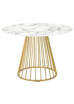 Marmurowy stolik do salonu glamour - Aglo ze sklepu Edinos.pl w kategorii Stoły - zdjęcie 174584210