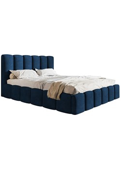 Welurowe łóżko tapicerowane z pojemnikiem 140x200 Zofea 4X - 36 kolorów ze sklepu Edinos.pl w kategorii Łóżka i materace - zdjęcie 174584681