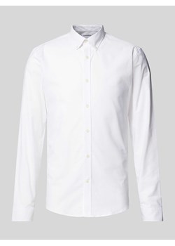 Koszula casualowa o kroju slim fit z kołnierzykiem typu button down model ‘Oxford’ ze sklepu Peek&Cloppenburg  w kategorii Koszule męskie - zdjęcie 174584882