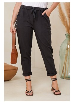 Curvy Lady Spodnie w kolorze czarnym ze sklepu Limango Polska w kategorii Spodnie damskie - zdjęcie 174585194