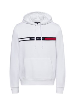 Tommy Hilfiger Męski sweter z kapturem Mężczyźni biały jednolity ze sklepu vangraaf w kategorii Bluzy męskie - zdjęcie 174585734