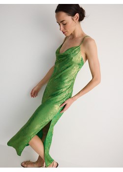 Reserved - Sukienka maxi z połyskiem - zielony ze sklepu Reserved w kategorii Sukienki - zdjęcie 174585901