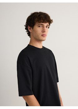Reserved - T-shirt oversize z domieszką wiskozy - ciemnozielony ze sklepu Reserved w kategorii T-shirty męskie - zdjęcie 174586391
