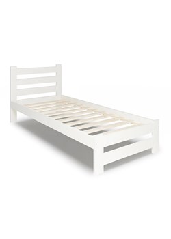 Białe drewniane łóżko pojedyncze 80x200 - Lids 3X ze sklepu Edinos.pl w kategorii Łóżka i materace - zdjęcie 174587702