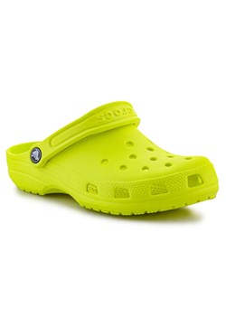 Klapki Crocs Classic Clog  206991-76M zielone ze sklepu ButyModne.pl w kategorii Klapki dziecięce - zdjęcie 174588010