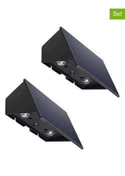 lumisky Lampy zewnętrzne LED (2 szt.) "Blinky" w kolorze czarnym - id: 15427202 - marki Lumisky - 174594434 lumisky Lampy zewnętrzne LED (2 szt.) "Blinky" w kolorze czarnym ze sklepu Limango Polska w kategorii Oświetlenie ogrodowe - zdjęcie 174594434
