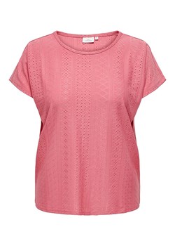 ONLY Carmakoma Koszulka &quot;Zabbi&quot; w kolorze różowym ze sklepu Limango Polska w kategorii Bluzki damskie - zdjęcie 174595204