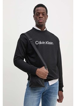 Calvin Klein bluza bawełniana męska kolor czarny z nadrukiem K10K112956 ze sklepu ANSWEAR.com w kategorii Bluzy męskie - zdjęcie 174598412