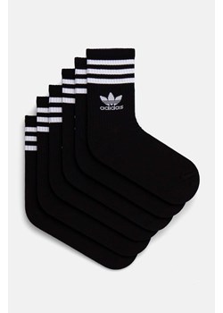 adidas Originals skarpetki Adicolor 6-pack kolor czarny JE1829 ze sklepu ANSWEAR.com w kategorii Skarpetki damskie - zdjęcie 174598623