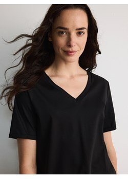 Reserved - T-shirt z modalem - czarny ze sklepu Reserved w kategorii Bluzki damskie - zdjęcie 174600974