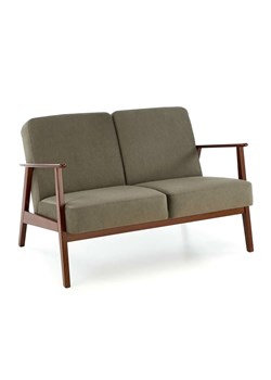 Oliwkowa drewniana sofa tapicerowana - Alexander 4X ze sklepu Edinos.pl w kategorii Sofy i kanapy - zdjęcie 174601913