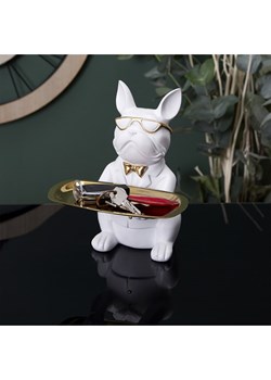 Rétro Chic Dekoracja &quot;Bulldog&quot; w kolorze białym - 23,5 x 21 x 19 cm ze sklepu Limango Polska w kategorii Dekoracje - zdjęcie 174603244