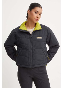 Columbia kurtka Wallowa Insulated damska kolor czarny przejściowa oversize 2090751 ze sklepu ANSWEAR.com w kategorii Kurtki damskie - zdjęcie 174604314