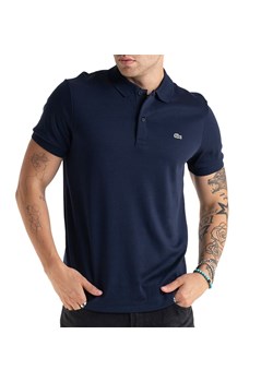 Koszulka Lacoste Cotton Shirt Regular Fit DH2050-166 - granatowa ze sklepu streetstyle24.pl w kategorii T-shirty męskie - zdjęcie 174604974