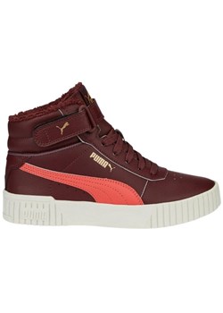 Buty Puma Carina 2.0 Mid 387380 02 czerwone ze sklepu ButyModne.pl w kategorii Trampki dziecięce - zdjęcie 174605983