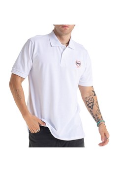 Koszulka Prosto Klasyk Polo Dine KL232MTEE3011L - biała ze sklepu streetstyle24.pl w kategorii T-shirty męskie - zdjęcie 174609920