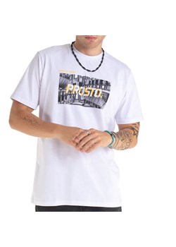 Koszulka Prosto Klasyk City KL241MTEE1171 - biała ze sklepu streetstyle24.pl w kategorii T-shirty męskie - zdjęcie 174609923