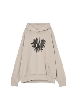 Cropp - Beżowa bluza z kapturem - beżowy ze sklepu Cropp w kategorii Bluzy męskie - zdjęcie 174610663