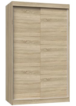 Nowoczesna szafa przesuwna do przedpokoju dąb sonoma 120 cm - Stoflis 3X ze sklepu Edinos.pl w kategorii Szafy - zdjęcie 174614472