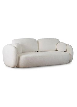 Kremowa rozkładana sofa z pojemnikiem - Agra 5X ze sklepu Edinos.pl w kategorii Sofy i kanapy - zdjęcie 174614632