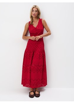 Mohito - Bawełniana sukienka maxi - czerwony ze sklepu Mohito w kategorii Sukienki - zdjęcie 174615772
