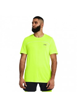 Męska koszulka treningowa Under Armour UA Rush Seamless Wordmark SS - zielona ze sklepu Sportstylestory.com w kategorii T-shirty męskie - zdjęcie 174615920