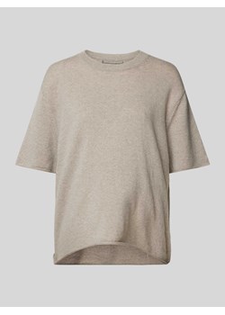 T-shirt kaszmirowy ze zrolowanym dołem ze sklepu Peek&Cloppenburg  w kategorii Bluzki damskie - zdjęcie 174617754
