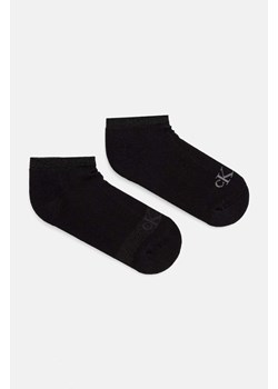 Calvin Klein Jeans skarpetki 2-pack damskie kolor czarny 701230600 ze sklepu ANSWEAR.com w kategorii Skarpetki damskie - zdjęcie 174617900