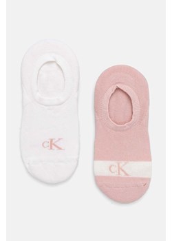 Calvin Klein Jeans skarpetki 2-pack damskie kolor różowy 701230601 ze sklepu ANSWEAR.com w kategorii Skarpetki damskie - zdjęcie 174617904