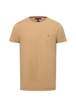 Tommy Hilfiger T-shirt męski Mężczyźni Dżersej wielbłądzi jednolity ze sklepu vangraaf w kategorii T-shirty męskie - zdjęcie 174619294