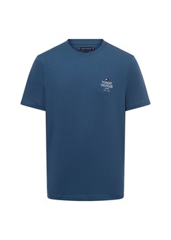 Tommy Hilfiger Koszulka męska Mężczyźni Bawełna cyjan nadruk ze sklepu vangraaf w kategorii T-shirty męskie - zdjęcie 174619302