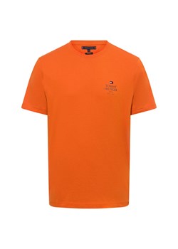 Tommy Hilfiger Koszulka męska Mężczyźni Bawełna pomarańczowy nadruk ze sklepu vangraaf w kategorii T-shirty męskie - zdjęcie 174619304