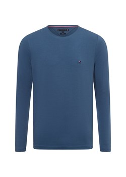 Tommy Hilfiger Męska koszulka z długim rękawem Mężczyźni Bawełna niebieski jednolity ze sklepu vangraaf w kategorii T-shirty męskie - zdjęcie 174620010