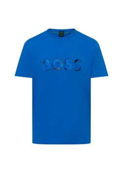 BOSS Green Koszulka męska - Tee Jagged 1 Mężczyźni Bawełna niebieski nadruk ze sklepu vangraaf w kategorii T-shirty męskie - zdjęcie 174620013