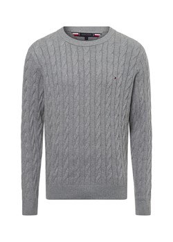 Tommy Hilfiger Męski sweter Mężczyźni drobna dzianina szary marmurkowy - id: 715252-0003-09970 - marki Tommy Hilfiger - 174620022 Tommy Hilfiger Męski sweter Mężczyźni drobna dzianina szary marmurkowy ze sklepu vangraaf w kategorii Swetry męskie - zdjęcie 174620022